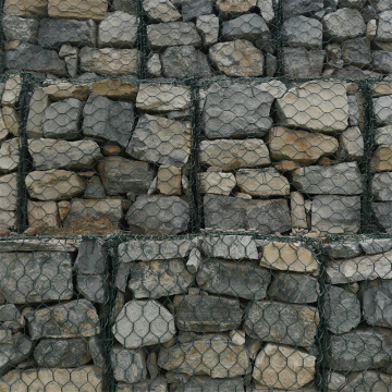 defensive barriers green pvc gabion wire mesh