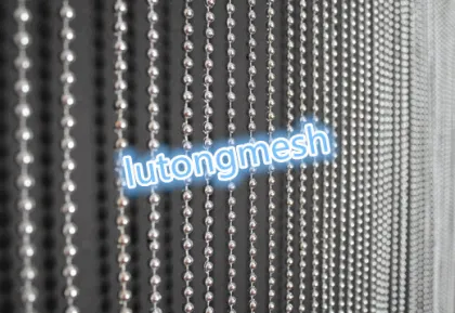 Curtains made with beads/string curtain with metal beads