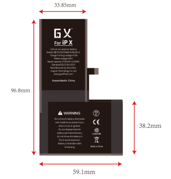 GX for Apple X with standard capacity battery