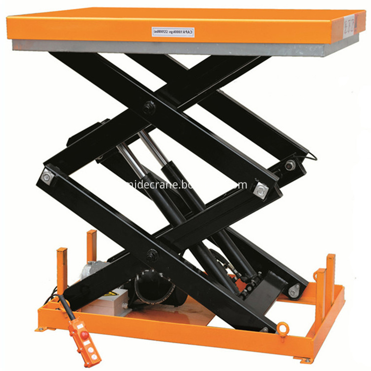 Fixed hydraulic mini scissor lift platform