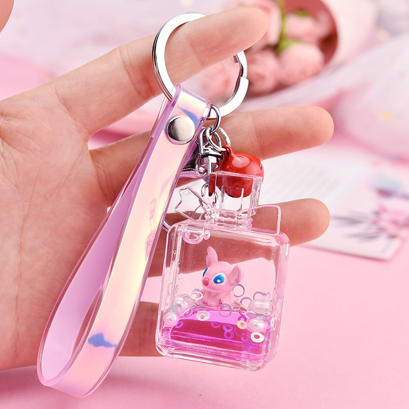 New Unicorn Liquid Keychain