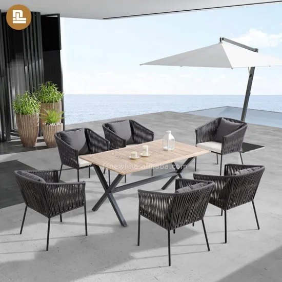 Rattan Outdoor Garden Dining Table and Chair Set