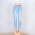 Jeans strappato alla moda femminile all&#39;ingrosso