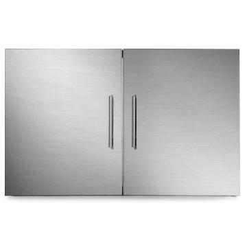 Hyxion Outdoor Kitchen Doors BBQ Access Door 31 inch 24 inch  Double Vertical Door for Grilling Station or Commercial BBQ Island