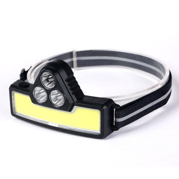 USB -wiederaufladbare leuchtende Lichtleistung Laterne mit ABS -Körperarbeit und COB -Scheinwerfer
