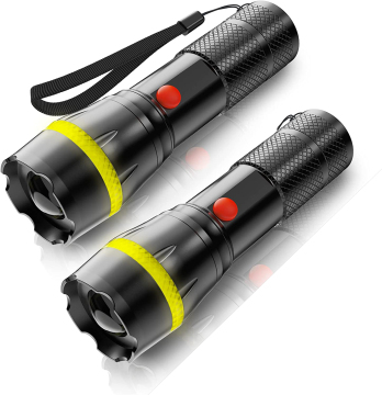 High Quality LED Flashlight - Bright, Zoomable, and Safe for Kids