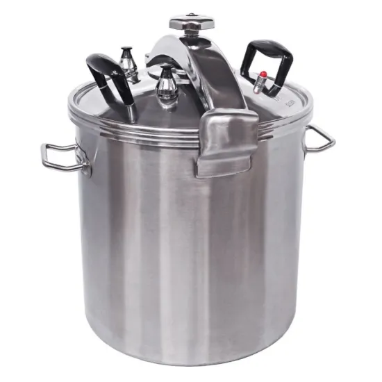 Professional Stainless Steel Commercial Pressure Cooker with High-Pressure Functionality and Multi-Use Design