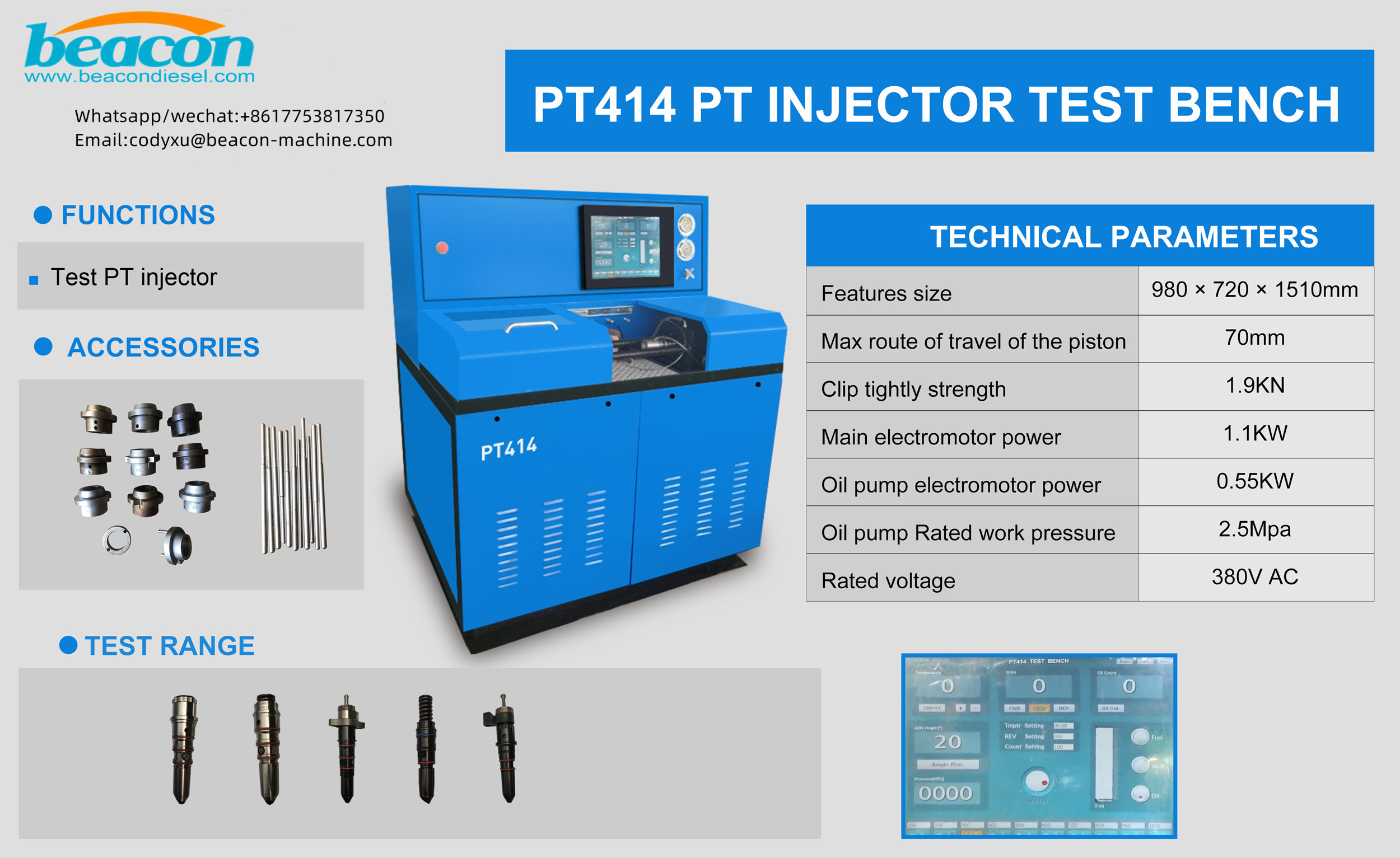 Car Engine Injector Flow Test Bench & Diagnostic Instrument, High ...