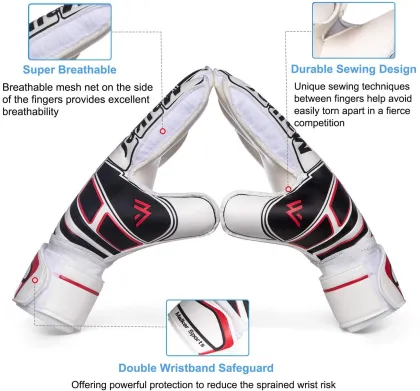 Hot Sale Soccer Goalkeeper Gloves: Predator 4mm Fingersave Gloves For Sale