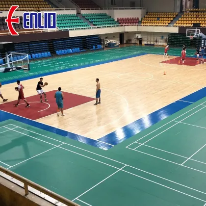 Multi-sports Flooring Basektball Mat Vinyl Sports Flooring