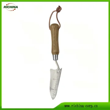 Stainless Steel Hand Transplanter with Ash Wood Handle