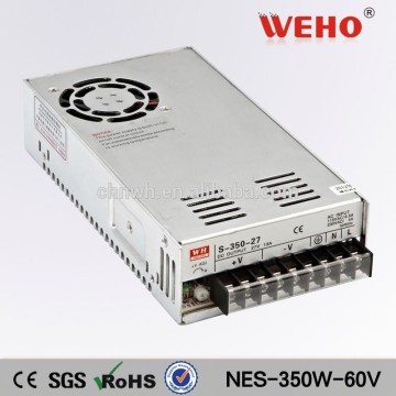 350W 60v smps high voltage power supply for laser machine