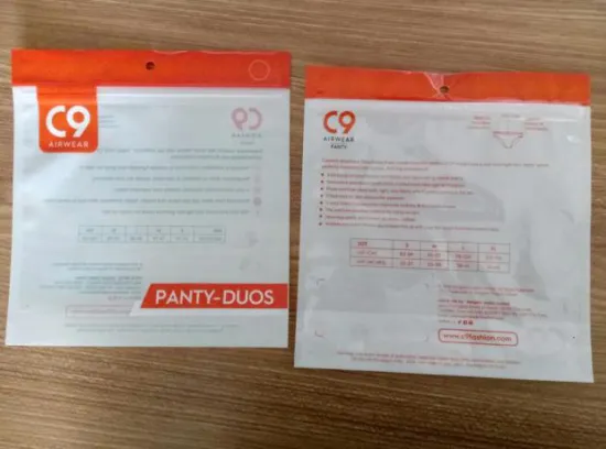 3 Side Seal Ziplock Foil Plastic Cloth Bags