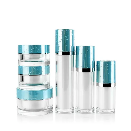 Double Wall Acrylic Cylinder Containers - PMMA Luxe Packaging Manufacturers for Cosmetics Products