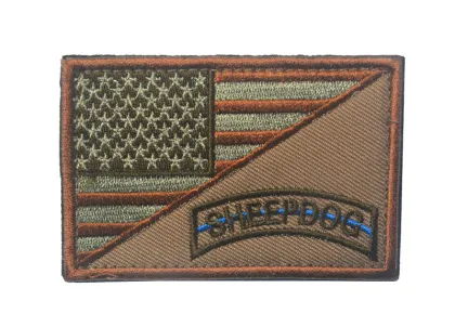 Wholesale Machine Embroidered Flag Patches USA Punisher Sparta Pattern