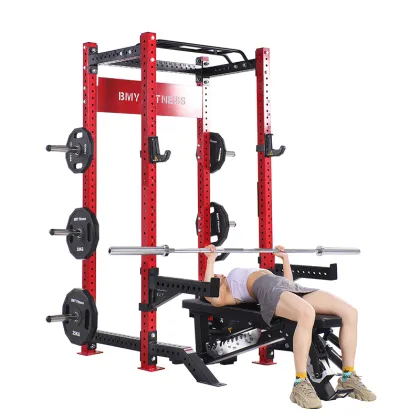 Gym Equipment Power Rack With Lat Pull Down