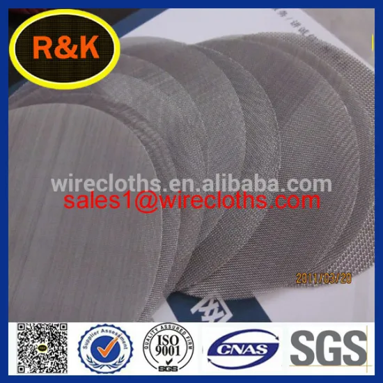 50 micron stainless steel fine filter mesh screen