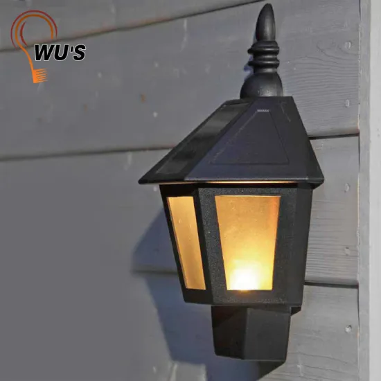 ECO-Friendly outdoor garden light sensor mini solar lights solar plastic wall light
