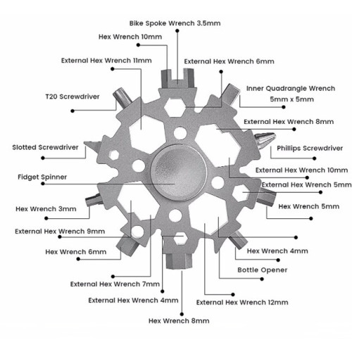 Snowflake tablet Spinner Spinner EDC Stress Relief Tool