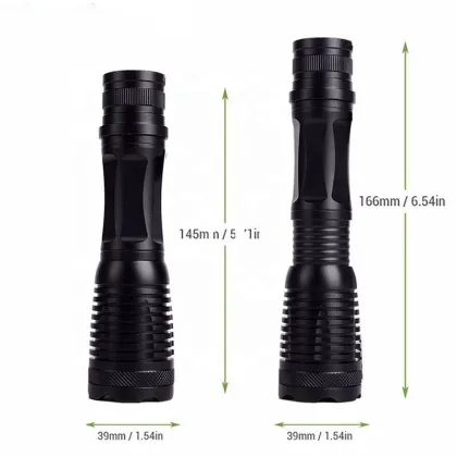 Rechargeable LED Dual Light Source Green Laser Pointer Flashlight