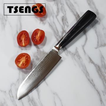 Ultra Sharp 5 Inch Damsyik Santoku Pisau - pisau Yangjiang