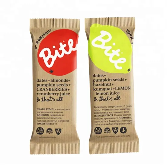 Fit Seal Pouches for Energy Bar Packaging