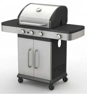 Commercial Outdoor Trolley Barbecue Rack Easy To Clean Stainless Steel Bbq Gas Grill