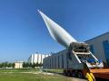 Trailer de transporte de lâmina de turbina eólica mais longa