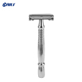 Double Edge Safety Razor Lång handtag rakapparat för man