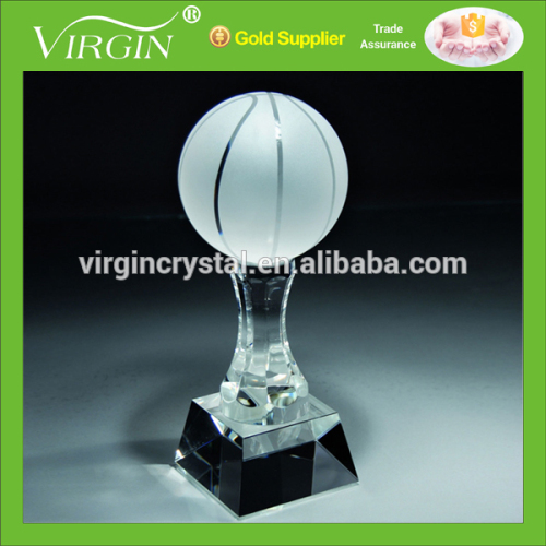 Elegant design sporting crystal trophy /Basketball/football/Baseball