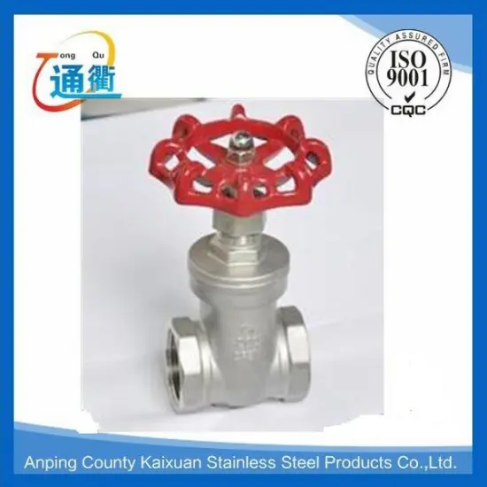 threaded casting sus 304 and 316 gate valve 1 1/2 inch