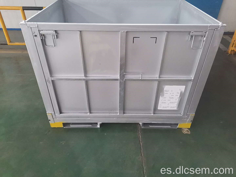 Caja de rotación de metal de manejo de material de servicio pesado