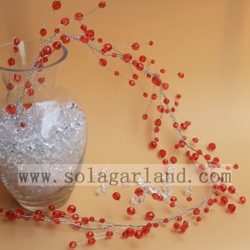 Ακρυλικό Bead Red Berry Tree Branch για κεντρικά τεμάχια