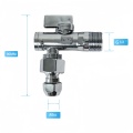 2025 Neuankömmling Messing-Eckventil mit verchromtem ABS-Griff