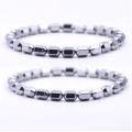 Silver Hematite 5x8MM Hexagonal Beads Bracelet