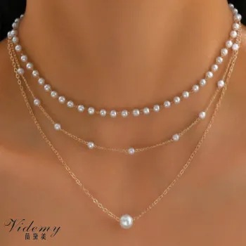 Luxury Multi-Layer Pearl Necklace for Everyday Wear