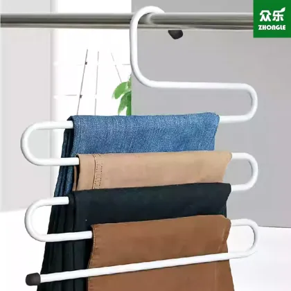 S-shaped Trouser Rack for Closet Organization