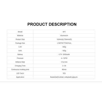 Multifunction & Portable Electric Ball Pump