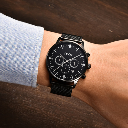 Fashion 3atm stainless steel case back waterproof mens watch