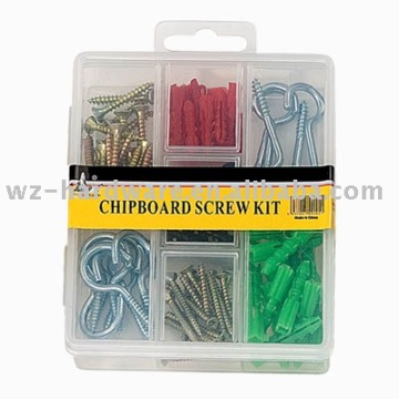 105pcs screw,hooks &amp; anchor kit