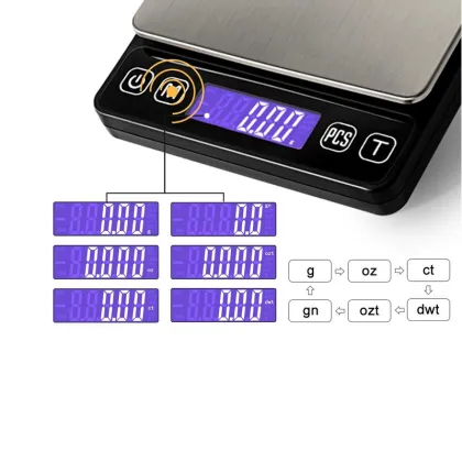 Digital Gram Weight Scale 500g/0.01g Electric Jewelry Scales