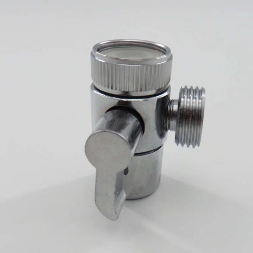Silver stainless steel angle valve for water tap