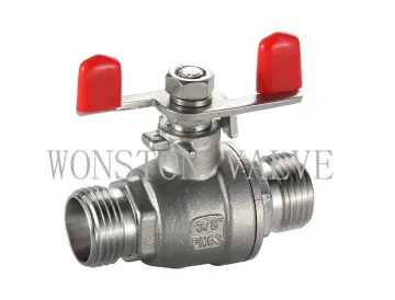 Stainless Steel 2PC Ball Valve with M/M Thread Ce Certificate