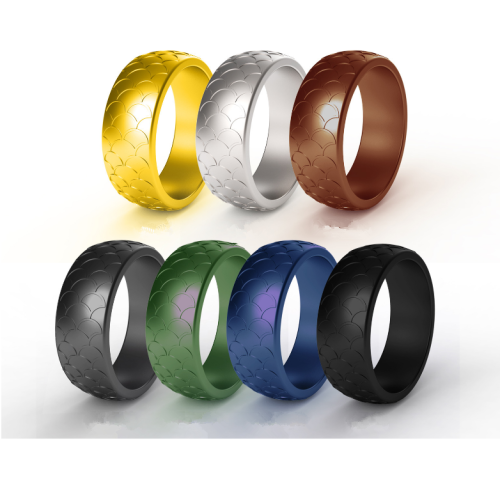 Custom 7-Pack Scale Breathable Rubber Engagement Bands