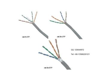 Cat5e UTP Telecommunication LAN Cable 24AWG/26AWG Solid Copper