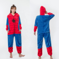 Spiderman design mjuk flanell barn huva pyjamas