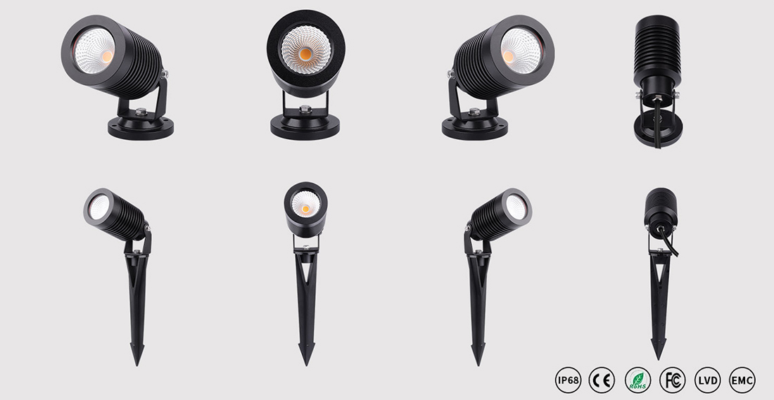 IP65 9W 63mm Garden Spotlight LED Light