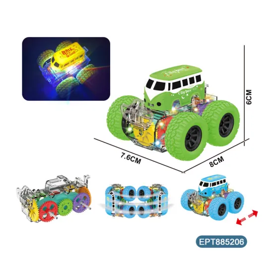 Off-Road Stunt Car Toy: EPT Inertia 360 Sided Flip Light Stunts Off -Road Light Gear Dollar Items