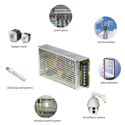 Fontes de alimentação de comutação industrial 12V 10A