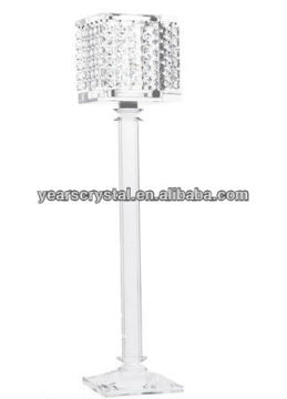 New! Tall crystal candle holder crystal flower stand